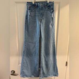 Levi's Light Blue Ribcage Bell Jeans